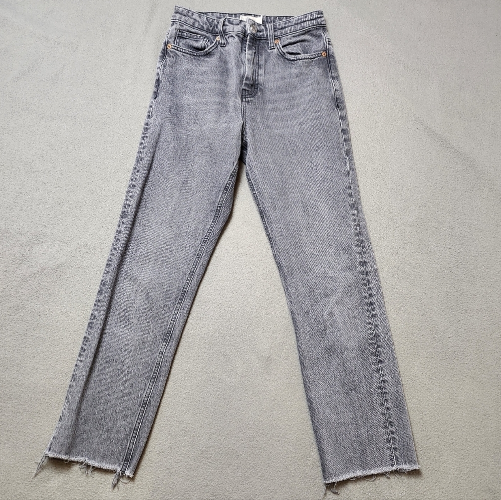 Top Shop straight - High-Rise - Cropped - Straight - W26 -